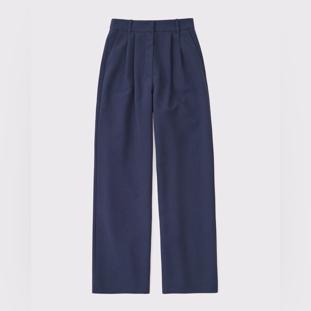 Abercrombie Sloane Pants 26R Wide Leg Tailored Trouser Curve Love Office Wear